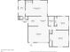 Detailed floorplan showing layout of rooms including living, dining, kitchen, and bedrooms at 3432 Monticello St, Holiday, FL 34690