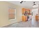 Kitchen with stainless steel appliances, window and tile backsplash at 14385 Saltby Pl, Spring Hill, FL 34609
