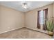 Comfortable bedroom with neutral paint and a plant at 3134 Macintosh Rd, Land O Lakes, FL 34639