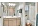 Bathroom featuring vanity and shower over bath at 4116 4Th Ne Ave, Bradenton, FL 34208