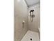 Inside the elegant shower with patterned tiles and modern showerhead at 6007 Hammock Hill Ave, Lithia, FL 33547