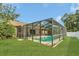 Spacious screened-in pool area with ample deck space, ideal for enjoying outdoor living at 625 Chilt Dr, Brandon, FL 33510
