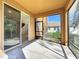 This screened patio is perfect for relaxing outside at 1401 Parker Den Dr, Ruskin, FL 33570