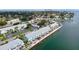 Overhead view of the waterfront condos featuring balconies, water access, and parking at 4778 Coquina Key Se Dr # 4778, St Petersburg, FL 33705