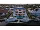 Desirable waterfront home with a luxurious pool, boat dock, and stunning coastal view at 531 68Th St, Holmes Beach, FL 34217
