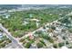 An aerial perspective reveals a residential community, park, and surrounding cityscape at 10804 N Leo St, Tampa, FL 33612