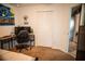 Bedroom with an office space and a closet at 11567 Misty Isle Ln, Riverview, FL 33579