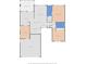Layout of the home including placement of the kitchen, bedrooms, and living room at 13411 Whitby Rd, Hudson, FL 34667