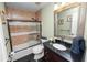 Updated bathroom features a shower-tub combo, modern fixtures, and vanity at 2872 Hammock Dr, Plant City, FL 33566