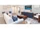 Comfortable living room with a plush sofa, wood accents, and eye-catching decor at 6957 161St E Ter, Parrish, FL 34219