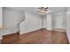 Living room featuring hardwood floors and an open concept design that brings in lots of light at 2622 Lantern Hill Ave, Brandon, FL 33511