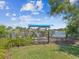 Waterfront dock with boat lift; ideal for enjoying the waterway and accessing recreational activities at 5903 Cachette De Riviera Ct, New Port Richey, FL 34655