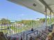 Comfortable covered deck offers picturesque views of the waterway and neighborhood at 9712 Little Gasparilla Is, Boca Grande, FL 33921