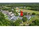 Aerial view of the neighborhood with mature trees, offering a sense of community at 16804 Hawkridge Rd, Lithia, FL 33547