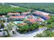 Overhead shot of the complex with pool, parking, and easy access to lush nature at 18001 Richmond Place Dr # 337, Tampa, FL 33647