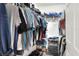 This is a spacious closet with ample storage and organization options at 18001 Richmond Place Dr # 337, Tampa, FL 33647