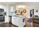 Well-lit kitchen features stainless steel appliances and granite countertops open to the living area at 18001 Richmond Place Dr # 337, Tampa, FL 33647