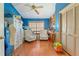 Bright office with wood floors, lots of storage and a large window, perfect for working from home at 1909 Masters Way, Plant City, FL 33566