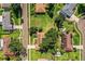 Aerial view showcasing the home's location within a residential neighborhood at 2223 Wildwood Hollow Dr, Valrico, FL 33596