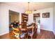 Inviting dining area provides access to the adjacent living room and kitchen at 2223 Wildwood Hollow Dr, Valrico, FL 33596
