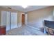 This neutral bedroom has carpeted floors, a closet, and is well lit at 2721 Walden Woods Dr, Plant City, FL 33566