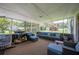 Cozy screened-in porch furnished with comfortable seating, perfect for enjoying the outdoors at 3611 Maxwell Rd, Plant City, FL 33566