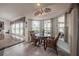 Cozy breakfast nook with bay window and comfortable seating at 2024 E Del Webb Blvd, Sun City Center, FL 33573