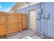 Backyard entrance with a new fence and direct access to the house at 2306 33Rd W St, Bradenton, FL 34205