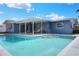 Enjoy the backyard with a sparkling pool, a covered patio, and ample space for entertainment at 2306 33Rd W St, Bradenton, FL 34205