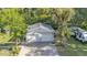 Detached two car garage with extended driveway at 4818 Huron St, Zephyrhills, FL 33541