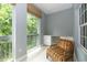 Relaxing balcony with views of lush greenery and space for outdoor seating at 3608 54Th W Dr # 202, Bradenton, FL 34210