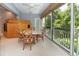 Cozy dining area with floor-to-ceiling windows providing ample natural light and outdoor views at 3608 54Th W Dr # 202, Bradenton, FL 34210