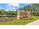 Attractive stone entrance sign for Valrico Grove, a deed-restricted community at 3911 Smoke Rise Ct, Valrico, FL 33594