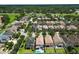 Scenic aerial shot of a community showcasing well-kept homes and the home's proximity to green spaces at 1044 Oliveto Verdi Ct, Brandon, FL 33511