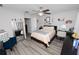 Relaxing bedroom with a ceiling fan and lots of natural light at 1044 Oliveto Verdi Ct, Brandon, FL 33511