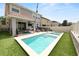 Backyard retreat showcasing a pool, spa, and covered patio for outdoor entertainment at 1044 Oliveto Verdi Ct, Brandon, FL 33511