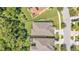 Aerial view of backyard with fencing and green grass at 11825 Frost Aster Dr, Riverview, FL 33579
