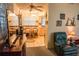 Inviting living space seamlessly connects to a cozy eat-in kitchen, enhancing the home's charm and functionality at 7713 39Th N Ave, St Petersburg, FL 33709