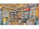 A view of the cluttered workshop with metal shelving at 1309 Joe Mcintosh Rd, Plant City, FL 33565