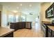 Bright kitchen features stainless steel appliances, granite counters, and an open design at 3730 Ralston Rd, Plant City, FL 33566