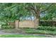 Community sign reading 'Copper Ridge Deed Restricted Community' surrounded by well-maintained landscaping at 4223 Amber Ridge Ln, Valrico, FL 33594