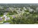 This aerial view showcases a community of beautiful homes surrounded by lush landscapes at 4592 Crabapple Ave, North Port, FL 34287