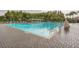 Community pool with ample lounge chairs for relaxing at 32668 Abby Lax Ln, Wesley Chapel, FL 33543