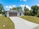Beautiful single-Gathering home boasting a wide driveway, attached garage, and inviting curb appeal at 3157 Bay City Ter, North Port, FL 34286