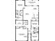 Detailed floor plan showcasing layout, dimensions of bedrooms, kitchen, living, and garage space at 1508 Atwater Dr, North Port, FL 34288