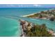 Breathtaking aerial view of beach and inlet at 117 Clifton Way, Venice, FL 34292