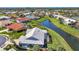 Aerial view of the property and surrounding area at 1633 Ashland Pl, Venice, FL 34292