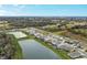 Expansive community view with lake and numerous homes at 21220 Holmes Cir, Venice, FL 34293