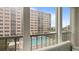 View of the community pool from a condo balcony at 244 Saint Augustine # 303, Venice, FL 34285