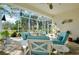 Relaxing screened lanai with outdoor furniture at 11065 Barnsley Dr, Venice, FL 34293